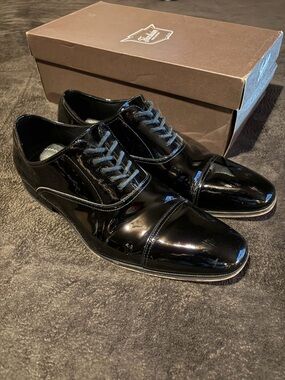 Florsheim Black Patent Leather Oxford Dress Shoes
